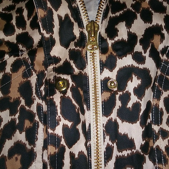 NWT Sz XS J Crew Leopard Print Utility Barn Jacket - Picture 6 of 12